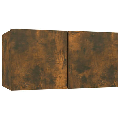 TV-Wandschränke 4 Stk. Räuchereiche 60x30x30 cm Holzwerkstoff