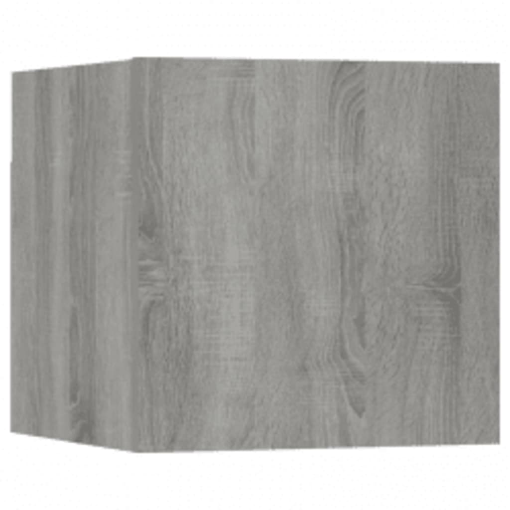Ensemble de meubles TV 3 pièces, en bois de Sonoma gris