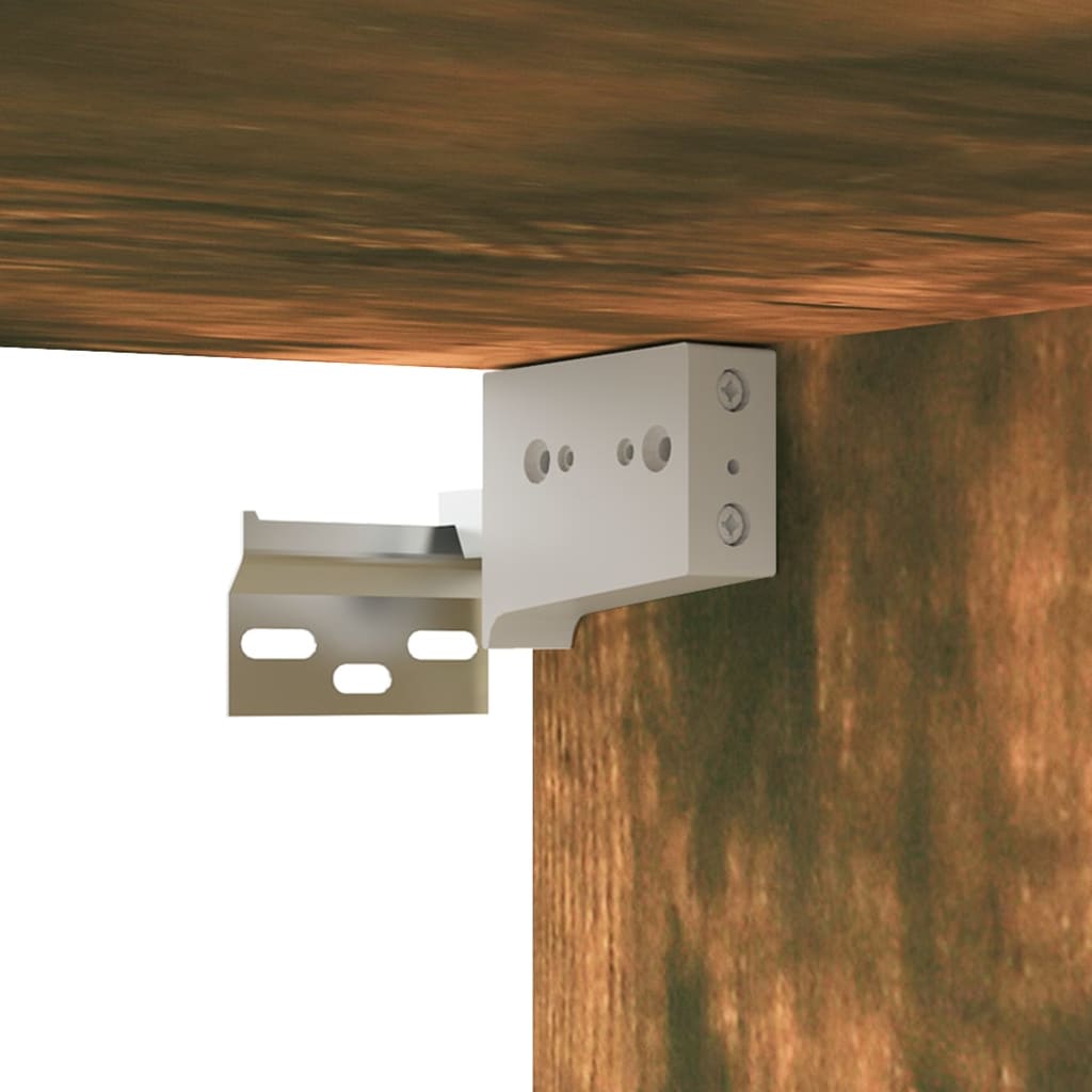 Ensemble de meubles TV 2 pièces en bois de chêne fumé