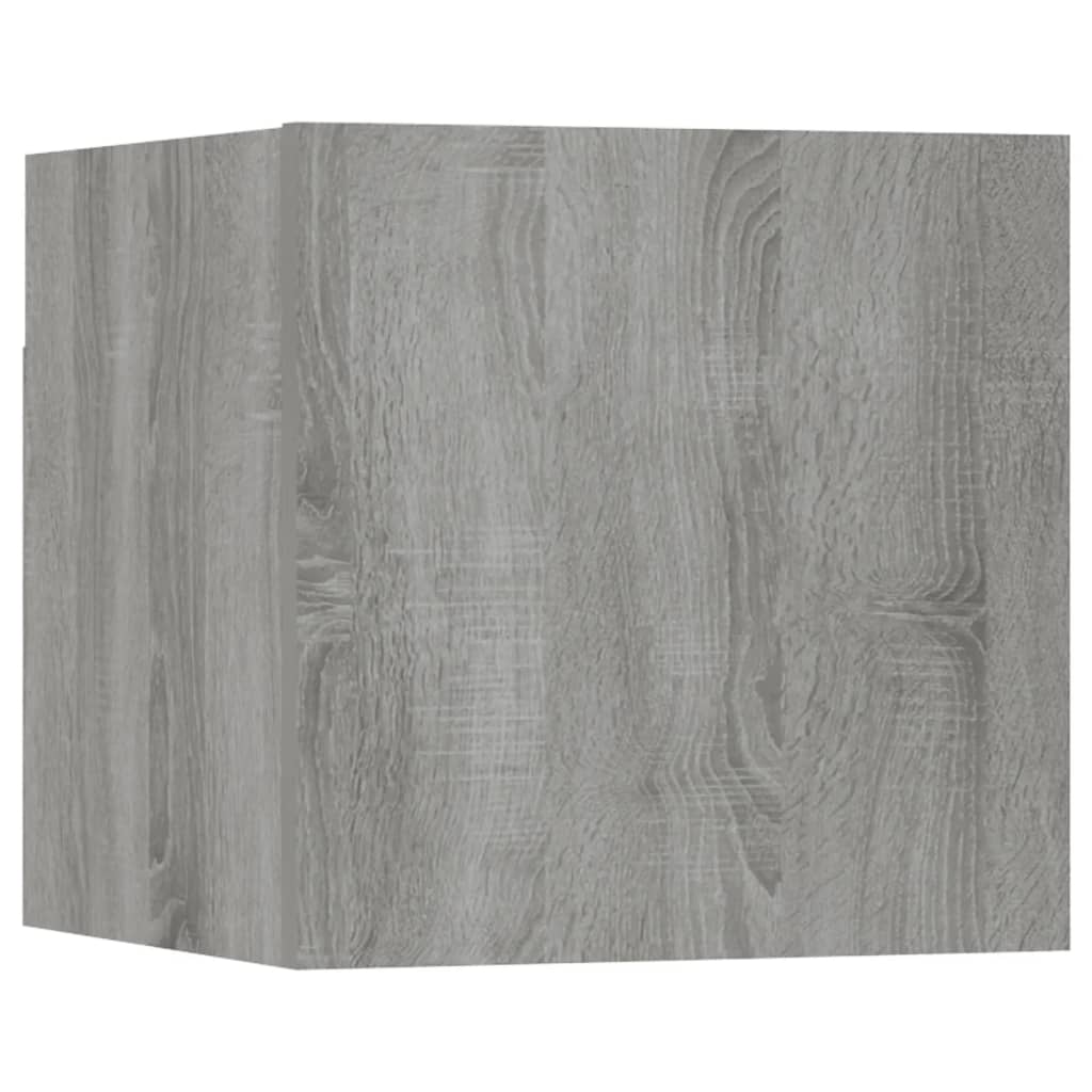 TV-Wandschränke 8 Stk. Grau Sonoma 30,5x30x30 cm