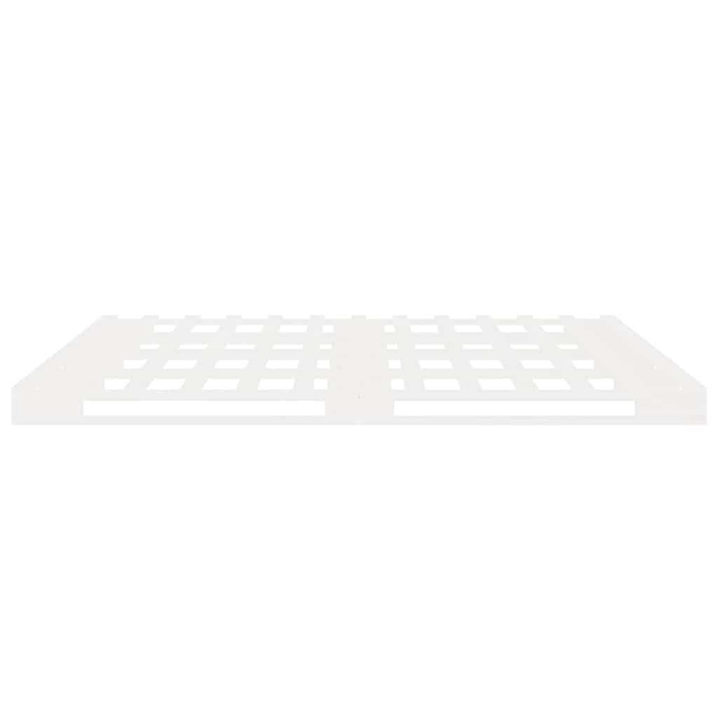 Massivholzbett ohne Matratze Weiß 180x200 cm Kiefernholz