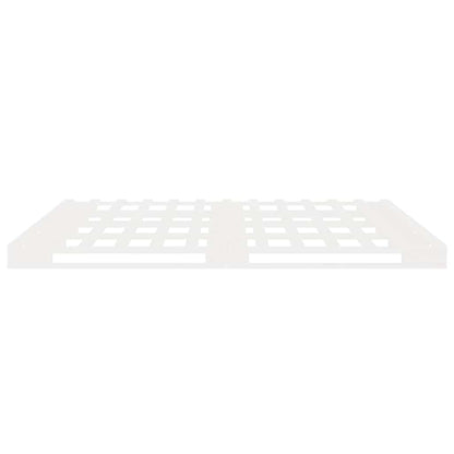 Massivholzbett ohne Matratze Weiß 180x200 cm Kiefernholz