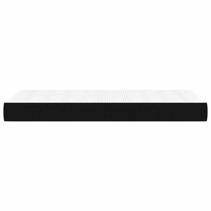 Taschenfederkernmatratze Mittel Schwarz 80x200x20 cm Stoff