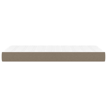 Taschenfederkernmatratze Mittel Taupe 80x200x20 cm Stoff