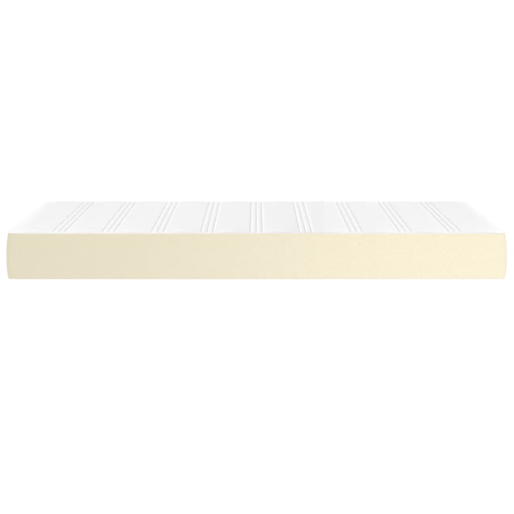 Taschenfederkernmatratze Creme 80x200x20 cm Kunstleder