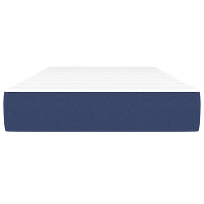 Taschenfederkernmatratze Mittel Blau 90x190x20 cm Stoff
