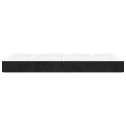 Taschenfederkernmatratze Mittel Schwarz 90x190x20 cm Samt
