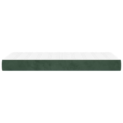 Taschenfederkernmatratze Mittel Dunkelgrün 90x190x20 cm Samt