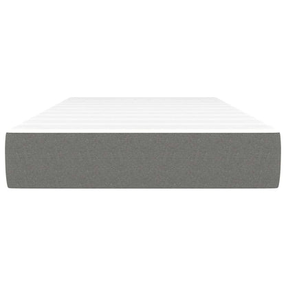 Taschenfederkernmatratze Mittel Dunkelgrau 90x200x20 cm Stoff