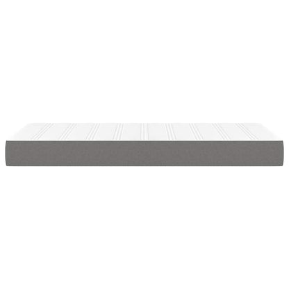 Taschenfederkernmatratze Mittel Dunkelgrau 90x200x20 cm Stoff