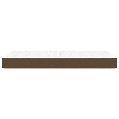 Taschenfederkernmatratze Mittel Dunkelbraun 90x200x20 cm Stoff