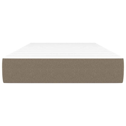 Taschenfederkernmatratze Mittel Taupe 90x200x20 cm Stoff