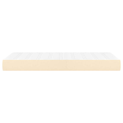 Taschenfederkernmatratze Mittel Creme 90x200x20 cm Stoff