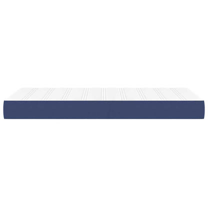 Taschenfederkernmatratze Mittel Blau 90x200x20 cm Stoff