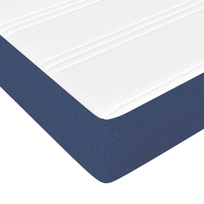 Taschenfederkernmatratze Mittel Blau 90x200x20 cm Stoff