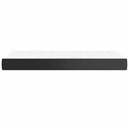 Taschenfederkernmatratze Mittel Schwarz 90x200x20 cm Kunstleder