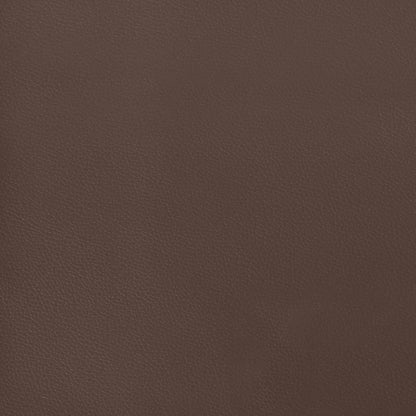 Taschenfederkernmatratze Mittel Braun 90x200x20 cm Kunstleder