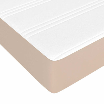 Taschenfederkernmatratze Mittel Cappuccino 90x200x20 cm Kunstleder