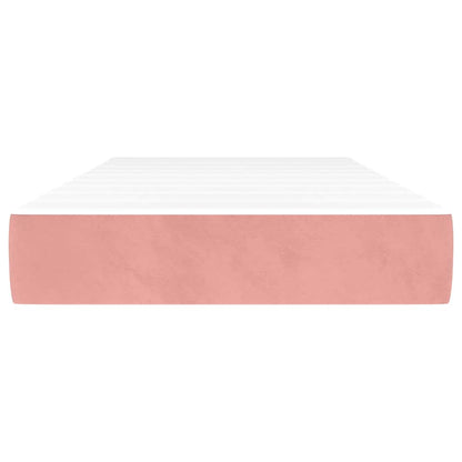 Taschenfederkernmatratze Mittel Rosa 90x200x20 cm Samt