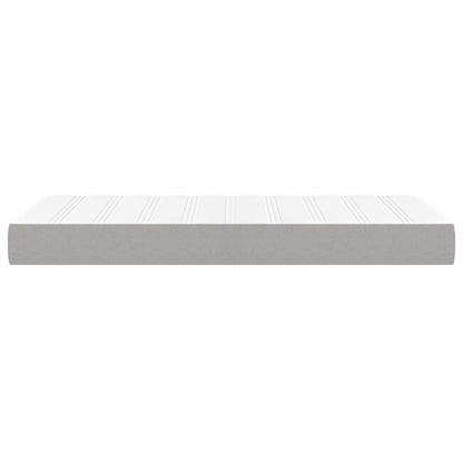 Taschenfederkernmatratze Mittel Hellgrau 100x200x20 cm Stoff
