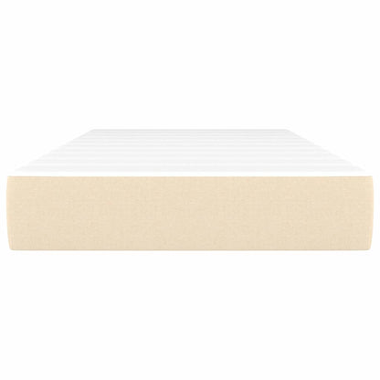 Taschenfederkernmatratze Mittel Creme 100x200x20 cm Stoff