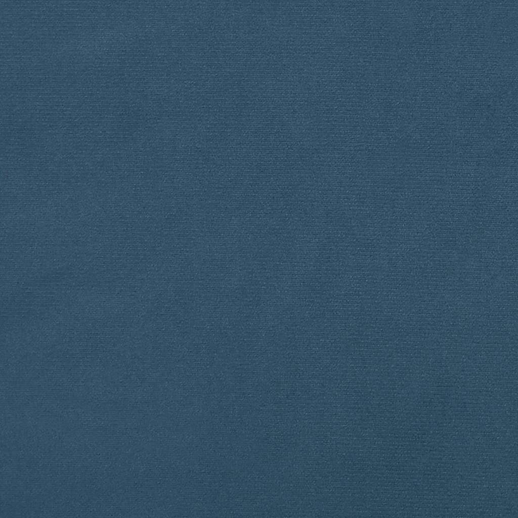 Taschenfederkernmatratze Mittel Dunkelblau 100x200x20 cm Samt