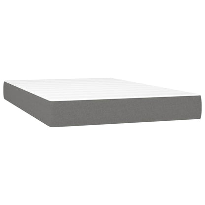 Taschenfederkernmatratze Mittel Dunkelgrau 120x200x20 cm Stoff