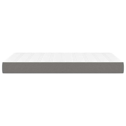Taschenfederkernmatratze Mittel Dunkelgrau 120x200x20 cm Stoff