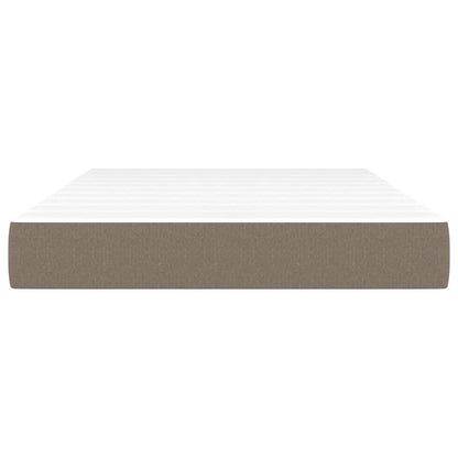 Taschenfederkernmatratze Mittel Taupe 120x200x20 cm Stoff