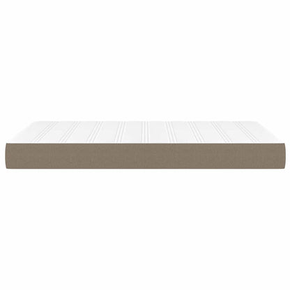 Taschenfederkernmatratze Mittel Taupe 120x200x20 cm Stoff
