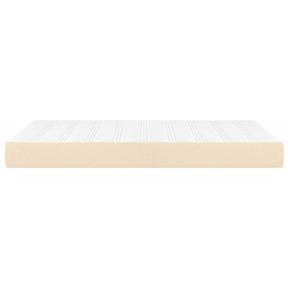 Taschenfederkernmatratze Mittel Creme 120x200x20 cm Stoff