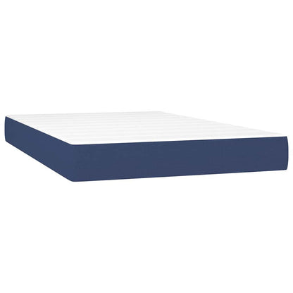 Taschenfederkernmatratze Mittel Blau 120x200x20 cm Stoff
