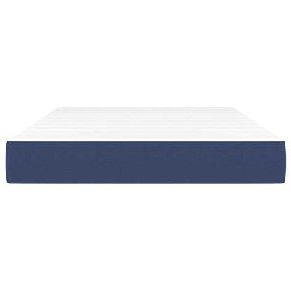 Taschenfederkernmatratze Mittel Blau 120x200x20 cm Stoff