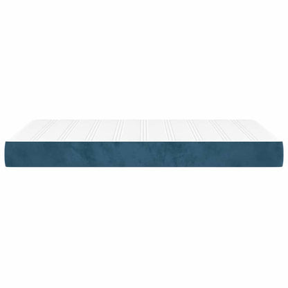 Taschenfederkernmatratze Mittel Dunkelblau 120x200x20 cm Samt