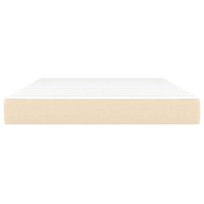Taschenfederkernmatratze Mittel Creme 140x190x20 cm Stoff