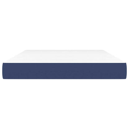 Taschenfederkernmatratze Mittel Blau 140x190x20 cm Stoff