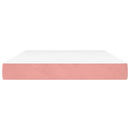 Taschenfederkernmatratze Mittel Rosa 140x190x20 cm Samt