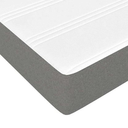 Taschenfederkernmatratze Mittel Dunkelgrau 140x200x20 cm Stoff