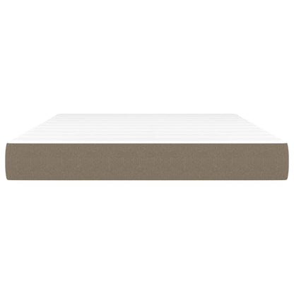 Taschenfederkernmatratze Mittel Taupe 140x200x20 cm Stoff