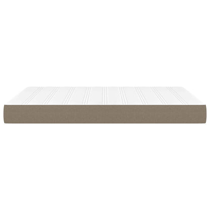 Taschenfederkernmatratze Mittel Taupe 140x200x20 cm Stoff