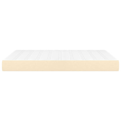 Taschenfederkernmatratze Mittel Creme 140x200x20 cm Stoff