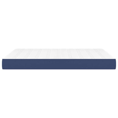 Taschenfederkernmatratze Mittel Blau 140x200x20 cm Stoff