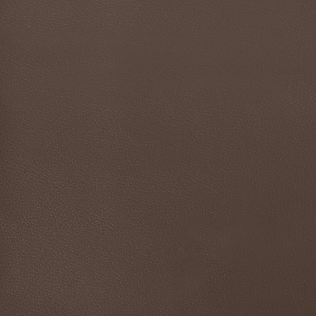 Taschenfederkernmatratze Braun 140x200x20 cm Kunstleder