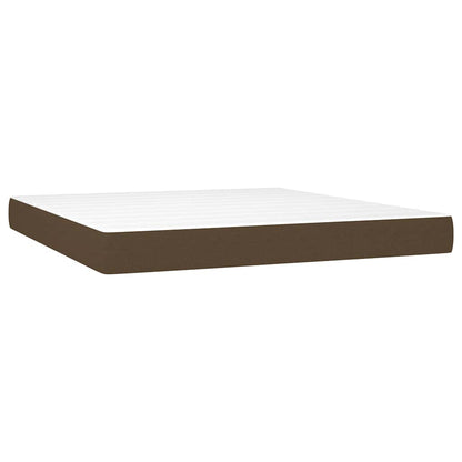 Taschenfederkernmatratze Mittel Dunkelbraun 160x200x20 cm Stoff