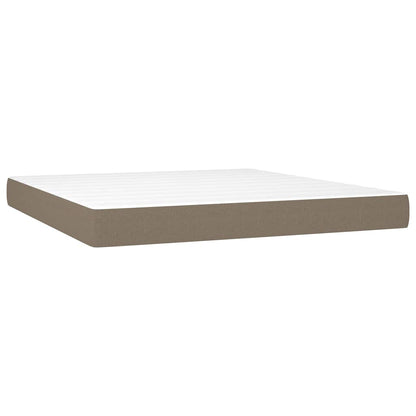 Taschenfederkernmatratze Mittel Taupe 160x200x20 cm Stoff