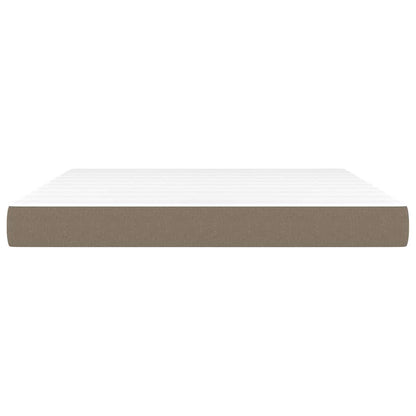 Taschenfederkernmatratze Mittel Taupe 160x200x20 cm Stoff