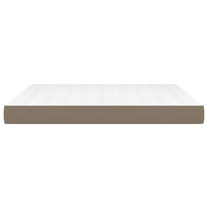 Taschenfederkernmatratze Mittel Taupe 160x200x20 cm Stoff