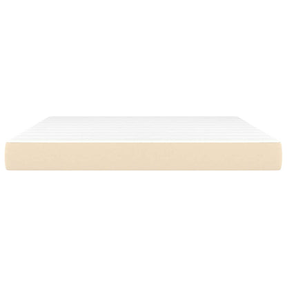 Taschenfederkernmatratze Mittel Creme 160x200x20 cm Stoff