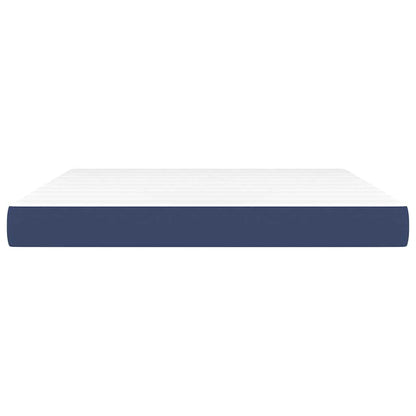 Taschenfederkernmatratze Mittel Blau 160x200x20 cm Stoff