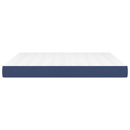 Taschenfederkernmatratze Mittel Blau 160x200x20 cm Stoff